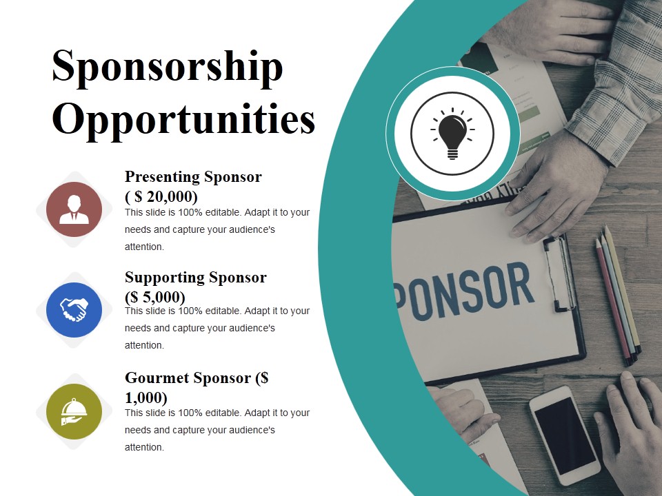 Sponsorship Opportunities Template 5 Ppt PowerPoint Presentation Design Templates