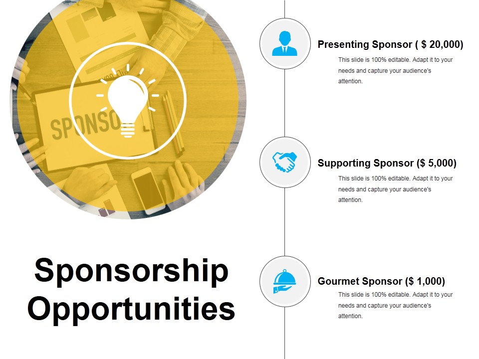 Sponsorship Opportunities Template 5 Ppt PowerPoint Presentation Infographic Template Themes