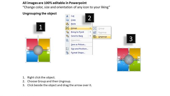 Square Block With 4 Stages Ppt Business Plans Examples PowerPoint Templates
