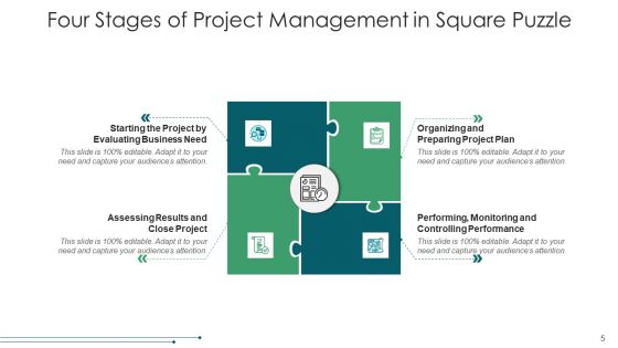 Square Jigsaw Financial Objectives Ppt PowerPoint Presentation Complete Deck With Slides