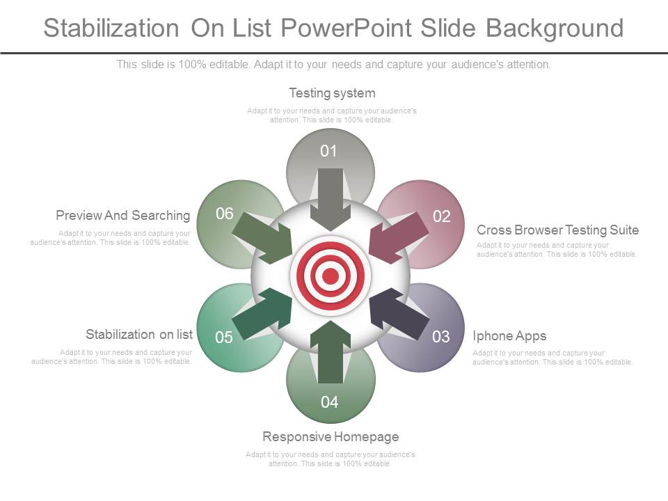 Stabilization On List Powerpoint Slide Background