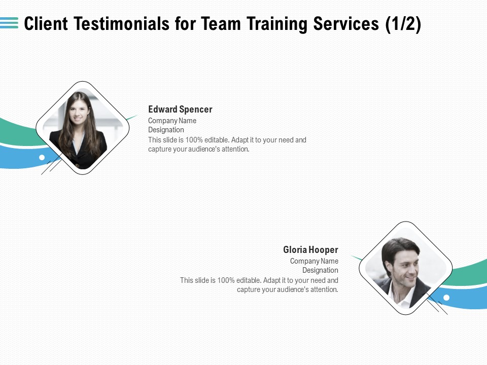 Staff Engagement Training And Development Client Testimonials For Team Training Services Management Designs PDF