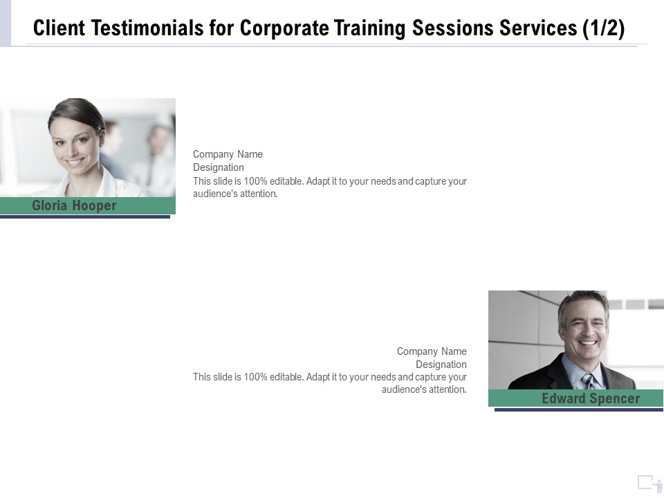 Staff Engagement Training And Development Proposal Client Testimonials For Corporate Training Sessions Services Teamwork Topics PDF