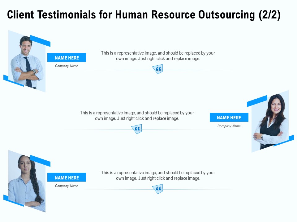 Staffing Offshoring Proposal Client Testimonials For Human Resource Outsourcing Teamwork Themes PDF