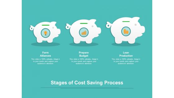 Stages Of Cost Saving Process Ppt PowerPoint Presentation File Layout Ideas PDF
