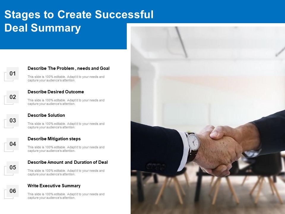 Stages To Create Successful Deal Summary Ppt PowerPoint Presentation Gallery Graphics Example PDF
