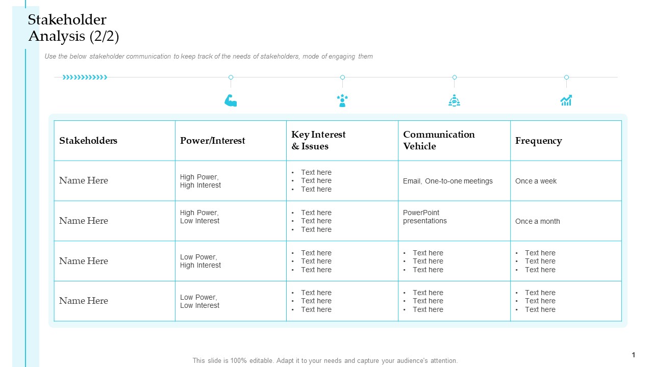 Stakeholder Analysis Interest Steps To Improve Customer Engagement For Business Development Portrait PDF