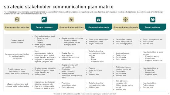 Stakeholder Engagement Plan Ppt PowerPoint Presentation Complete Deck With Slides