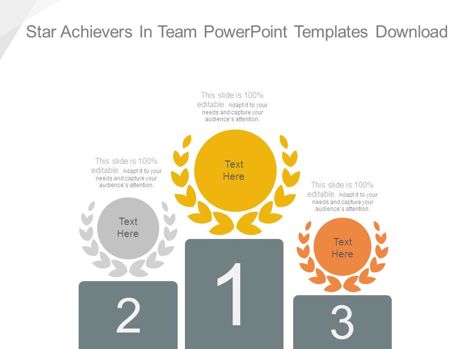 Star Achievers In Team Powerpoint Templates Download