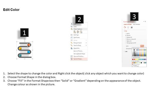 Start To Finish Roadmap Diagram Powerpoint Template
