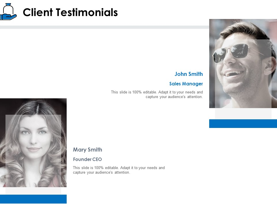 Startup Investment Ideas Client Testimonials Ppt Slides Infographic Template PDF