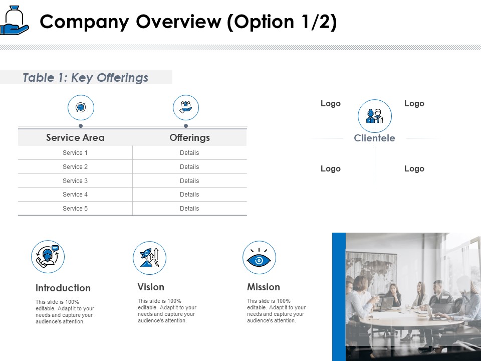 Startup Investment Ideas Company Overview Option Ppt Outline Infographic Template PDF