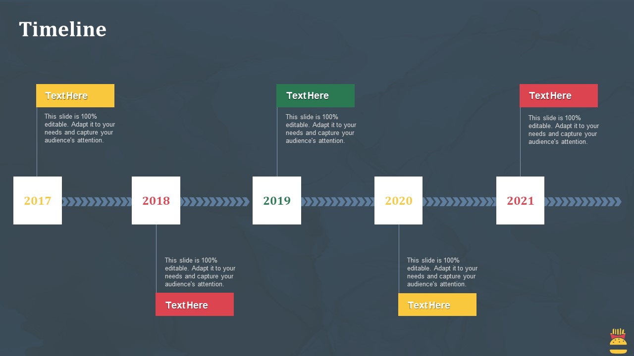 Startup Pitch Deck For Fast Food Restaurant Timeline Inspiration PDF