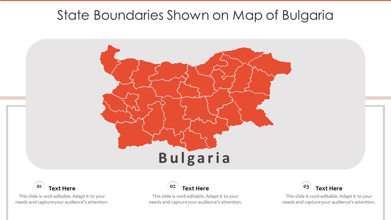 State Boundaries Shown On Map Of Bulgaria Ppt PowerPoint Presentation Gallery Example Topics PDF