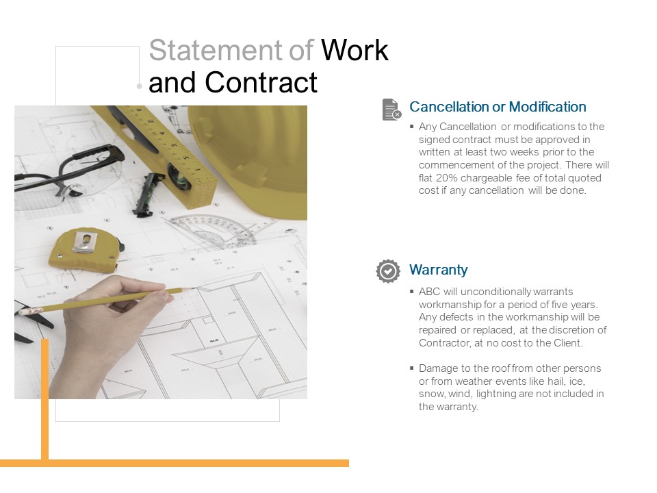 Statement Of Work And Contract Ppt PowerPoint Presentation File Model