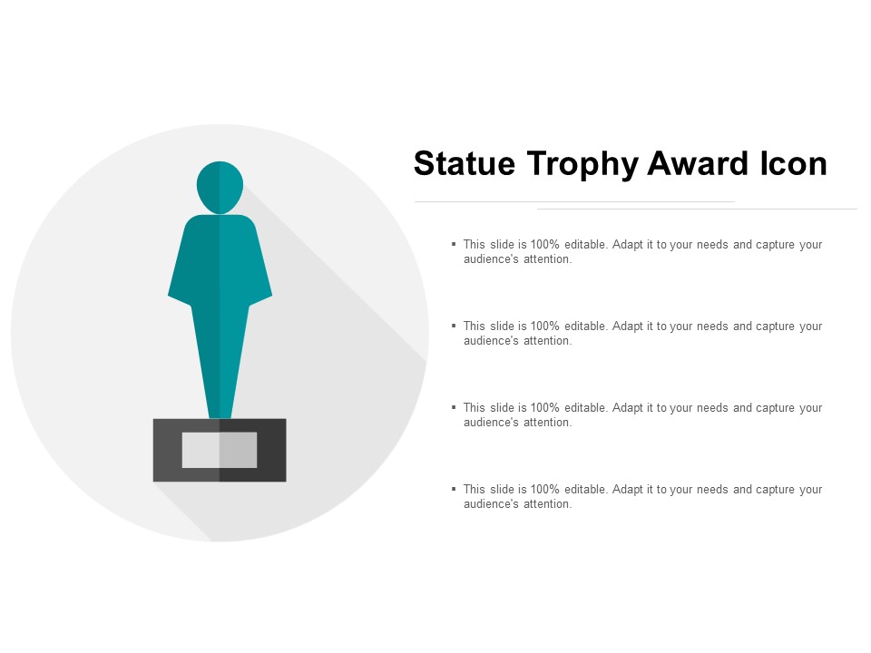 Statue Trophy Award Icon Ppt Powerpoint Presentation Model Maker