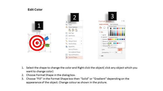 Steps For Successful Goal Setting And Achievement Powerpoint Template