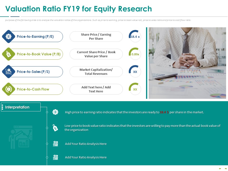 Stock Market Research Report Valuation Ratio FY19 For Equity Research Ppt PowerPoint Presentation Model Background Images PDF