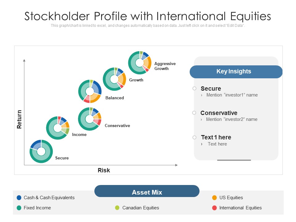 Stockholder Profile With International Equities Ppt PowerPoint Presentation Professional Portfolio PDF