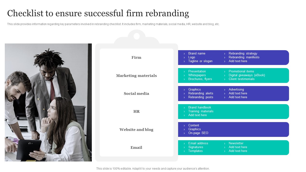 Strategic Brand Refreshing Actions Checklist To Ensure Successful Firm Rebranding Demonstration PDF