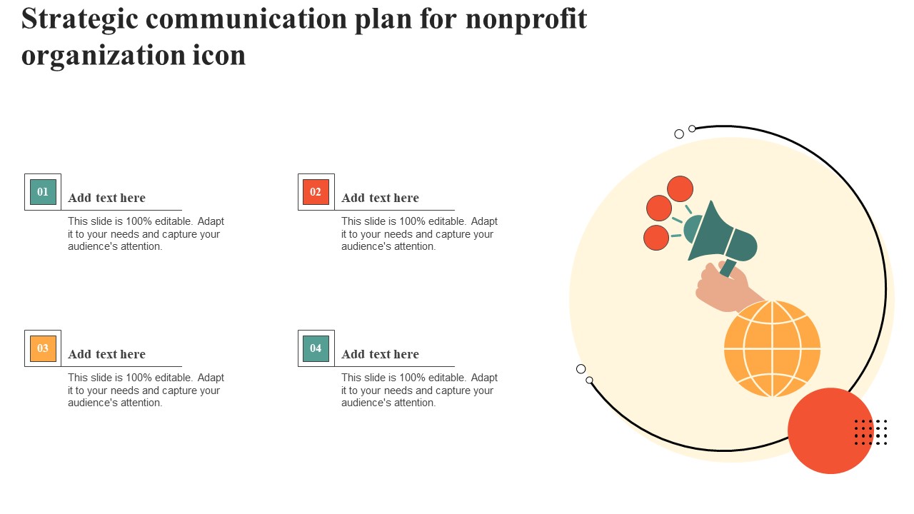 Strategic Communication Plan For Nonprofit Organization Icon Inspiration PDF