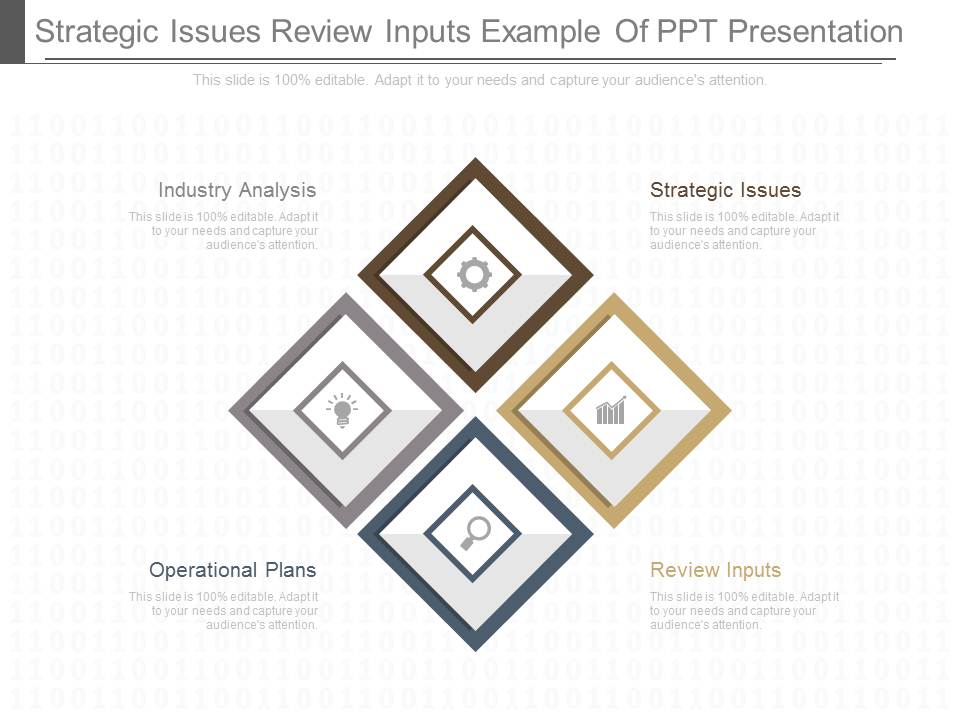 Strategic Issues Review Inputs Example Of Ppt Presentation