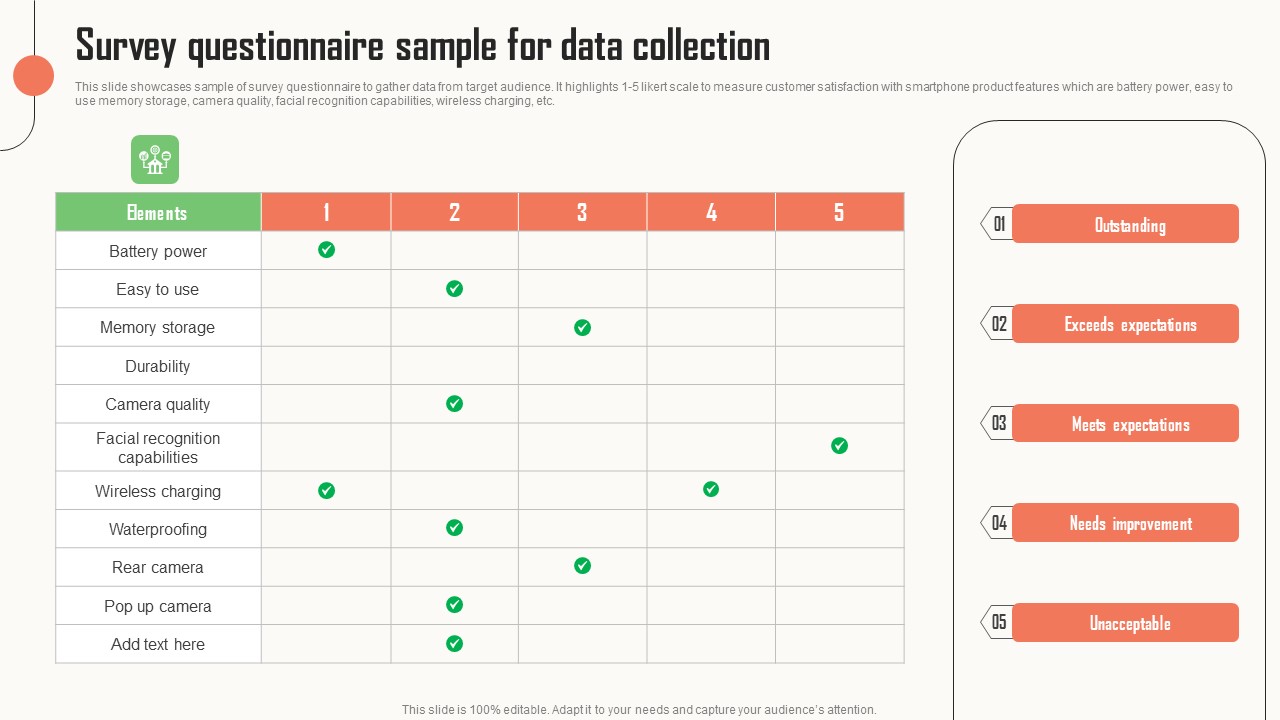 Strategic Market Insight Implementation Guide Survey Questionnaire Sample For Data Collection Designs PDF