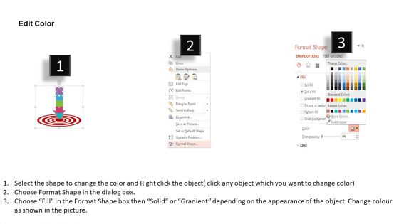 Strategic Planning Arrow For Target Achievement Powerpoint Template
