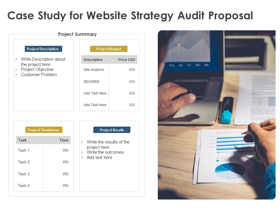 Strategic SEO Audit Case Study For Website Strategy Audit Proposal Pictures PDF