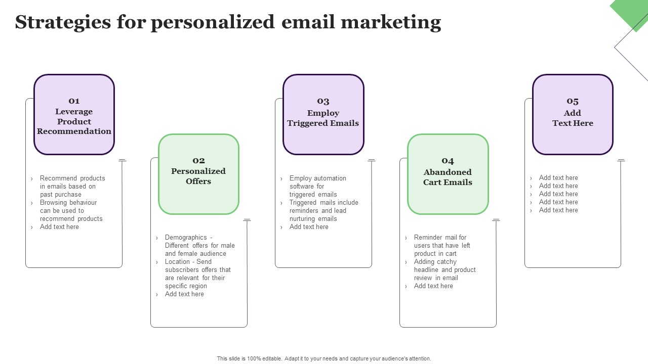 Strategies For Personalized Email Marketing Icons PDF