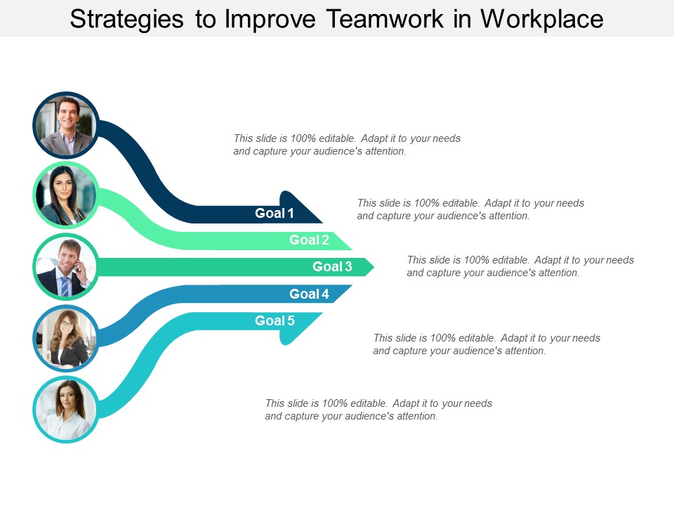 Strategies To Improve Teamwork In Workplace Ppt Powerpoint Presentation Inspiration Example