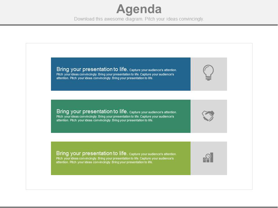 Strategy Meeting Agenda Template Powerpoint Slides