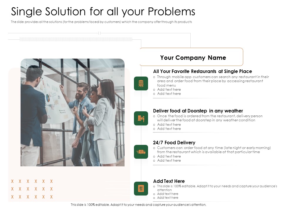 Substitute Financing Pitch Deck Single Solution For All Your Problems Demonstration PDF