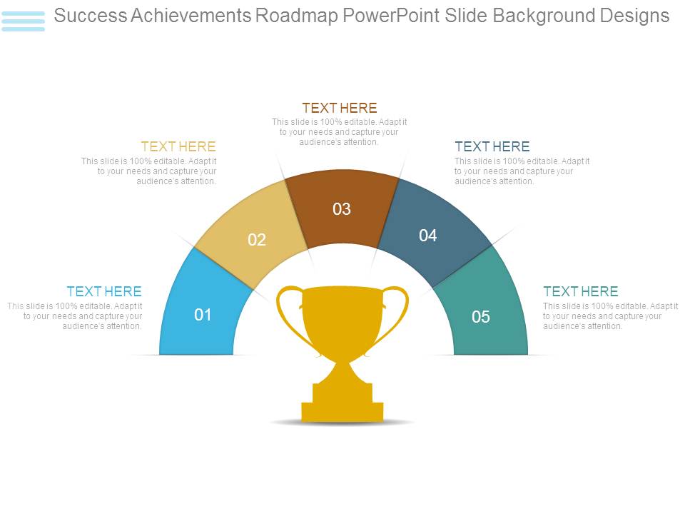 Success Achievements Roadmap Powerpoint Slide Background Designs