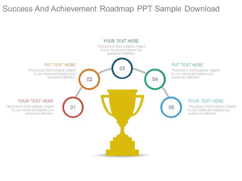 Success And Achievement Roadmap Ppt Sample Download