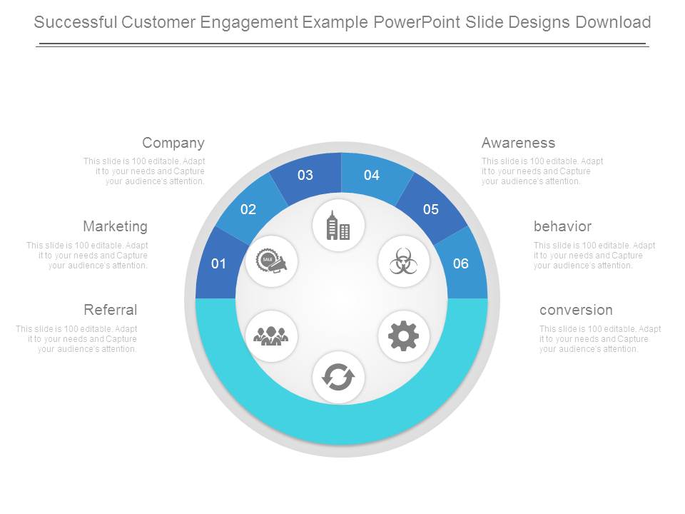 Successful Customer Engagement Example Powerpoint Slide Designs Download