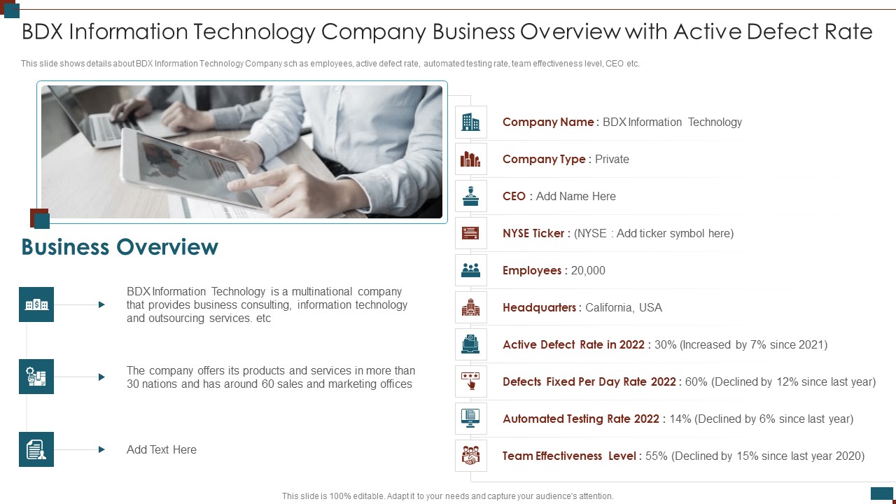 Successful Quality Assurance Transition Techniques To Enhance Product Quality Bdx Information Technology Company Brochure PDF