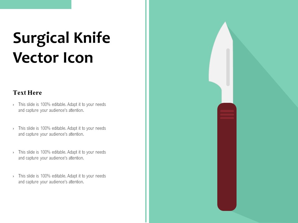 Surgical Knife Vector Icon Ppt PowerPoint Presentation Inspiration Summary PDF
