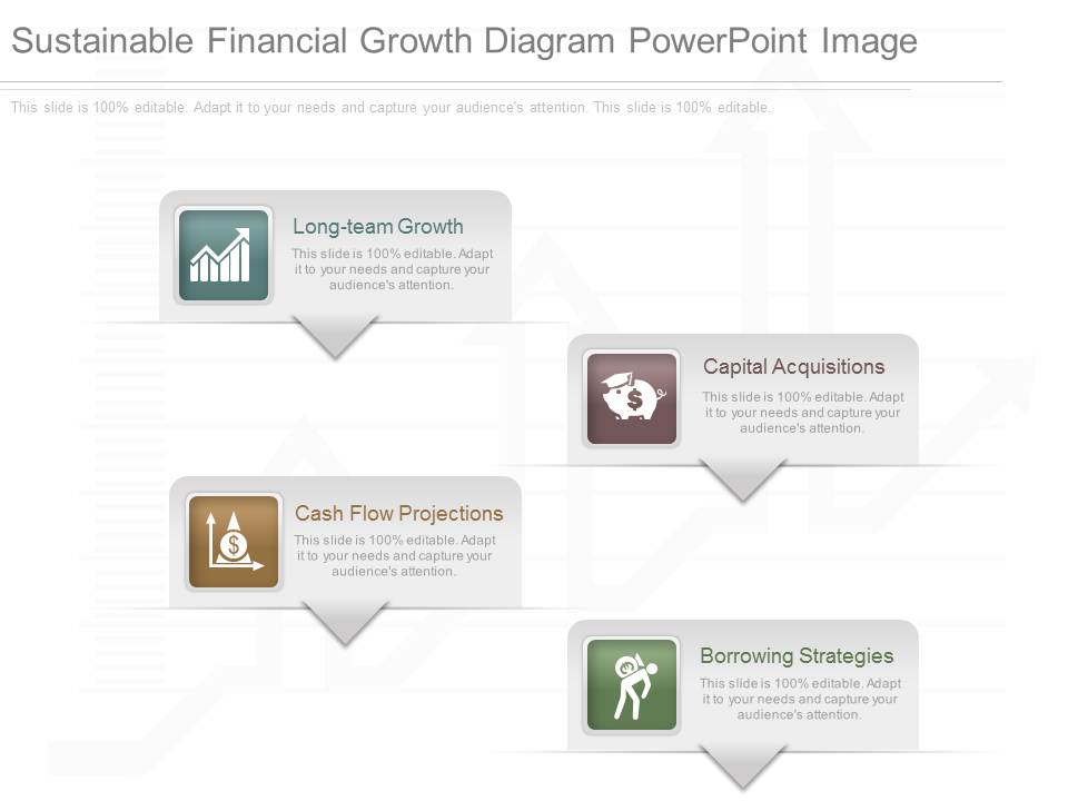 Sustainable Financial Growth Diagram Powerpoint Image