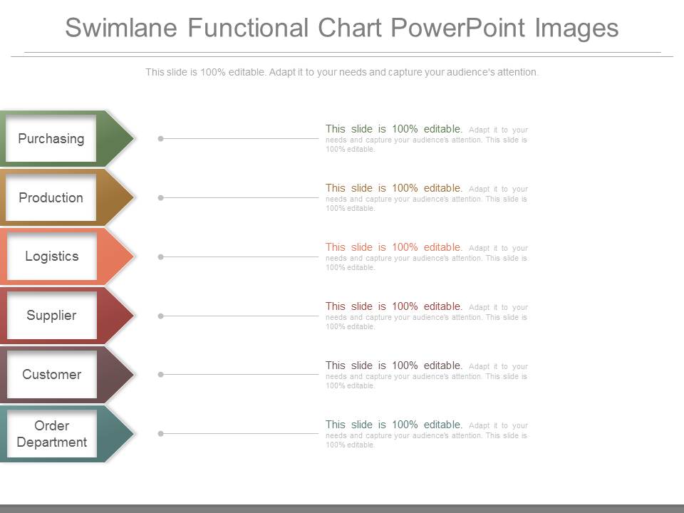 Swimlane Functional Chart Powerpoint Images
