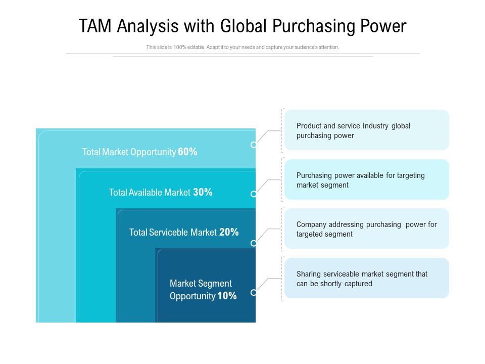 TAM Analysis With Global Purchasing Power Ppt PowerPoint Presentation Slides Deck PDF