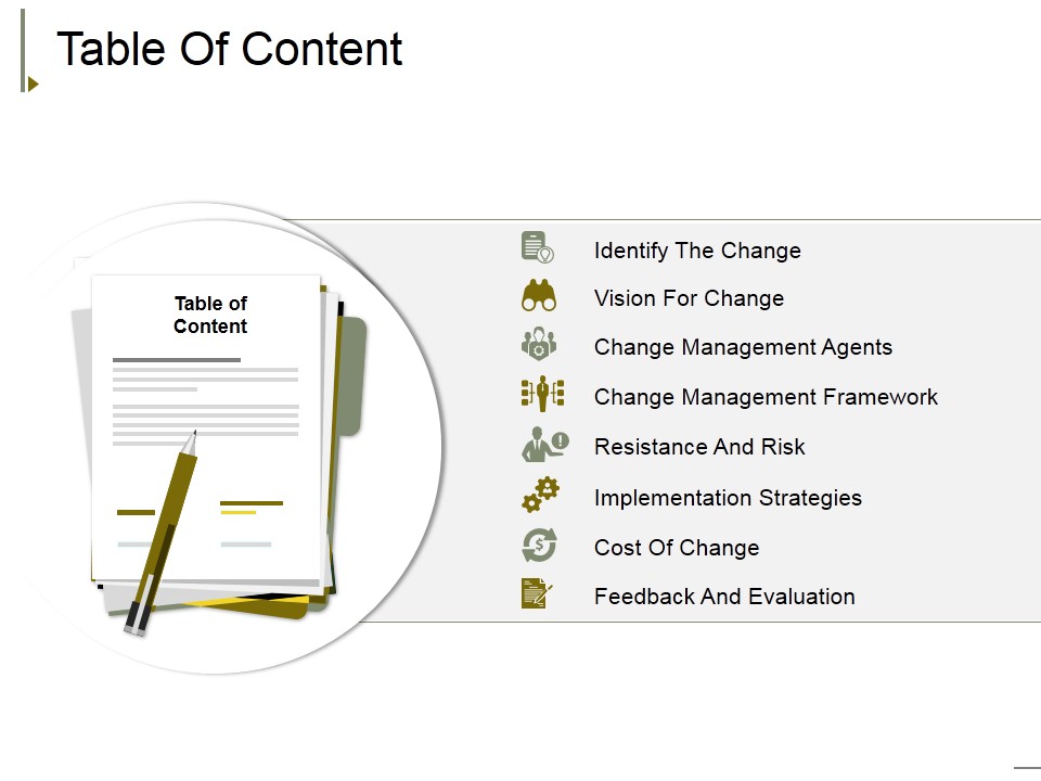 Table Of Content Ppt PowerPoint Presentation Infographic Template Model