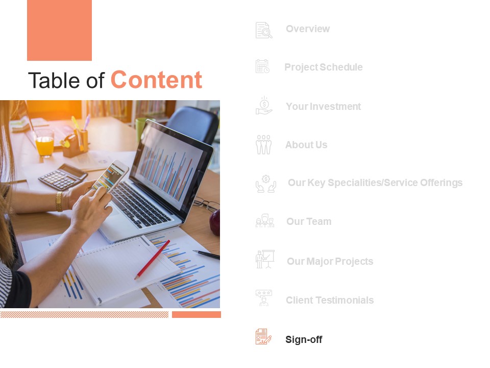 Table Of Content Sign Off Ppt PowerPoint Presentation Gallery Icon