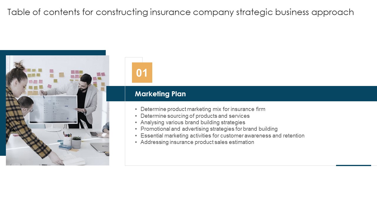 Table Of Contents For Constructing Insurance Company Strategic Business Approach Rules Professional PDF