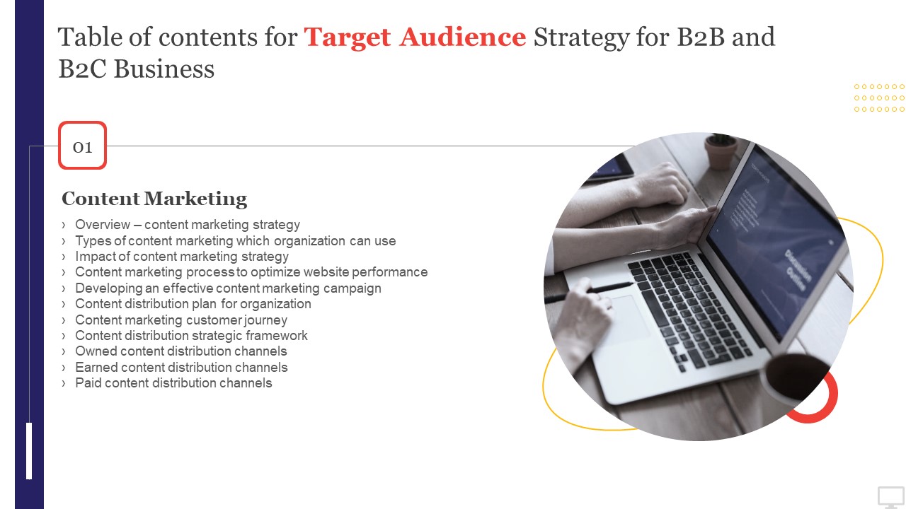 Table Of Contents For Target Audience Strategy For B2B And B2C Business Slide Diagrams PDF