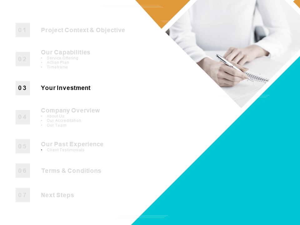 Table Of Contents Investment Ppt PowerPoint Presentation Slides Icons