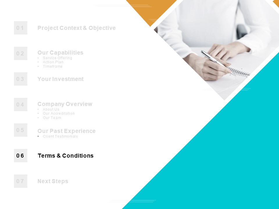 Table Of Contents Terms And Conditions Ppt PowerPoint Presentation Files
