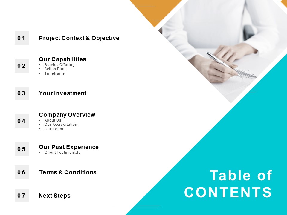 Table Of Contents Testimonials Ppt PowerPoint Presentation Professional Background Images