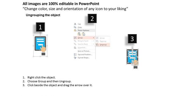 Tablet With Login Username And Password Powerpoint Template