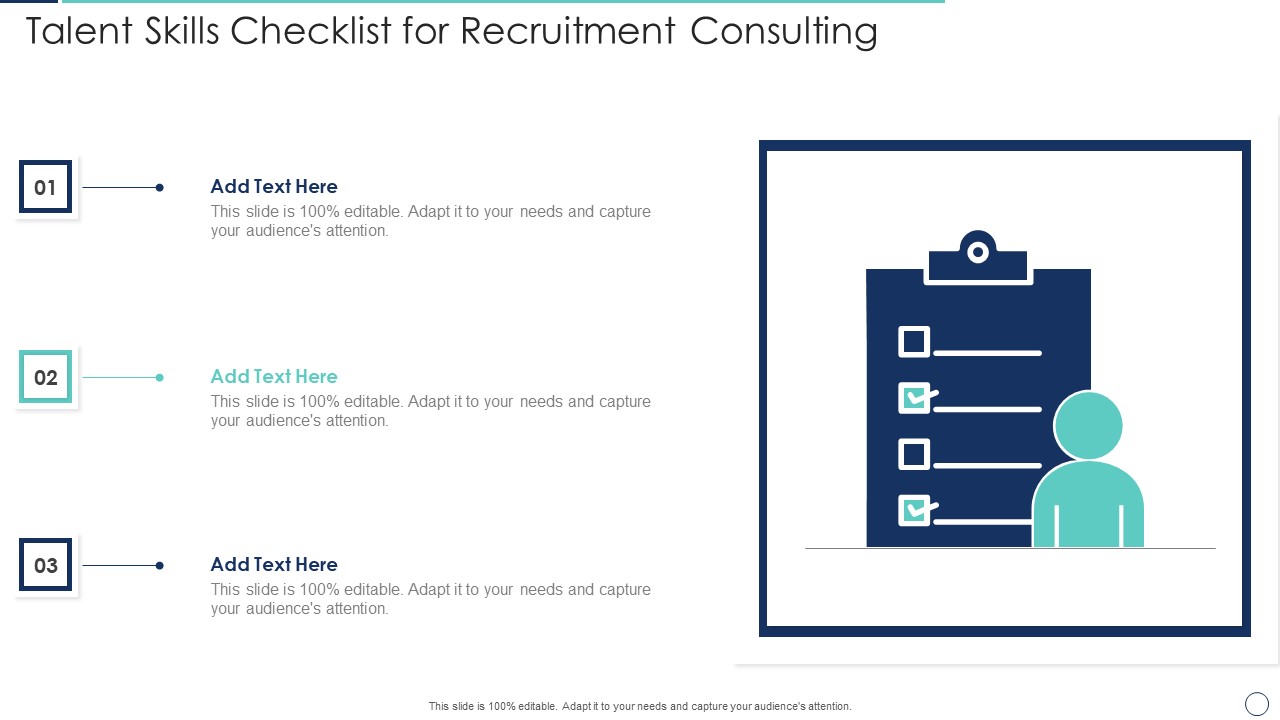 Talent Skills Checklist For Recruitment Consulting Elements PDF